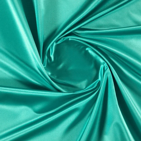 Photo of the fabric Sateen 137 Spa swatch by Zepel. Use for Curtains, Upholstery, Accessory, Top of Bed. Style of Plain, Taffeta