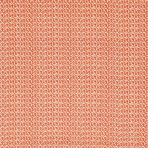 Photo of the fabric Kalpa F1810 7 swatch by Clarke & Clarke. Use for Curtains, Accessory, Top of Bed. Style of Geometric, Print