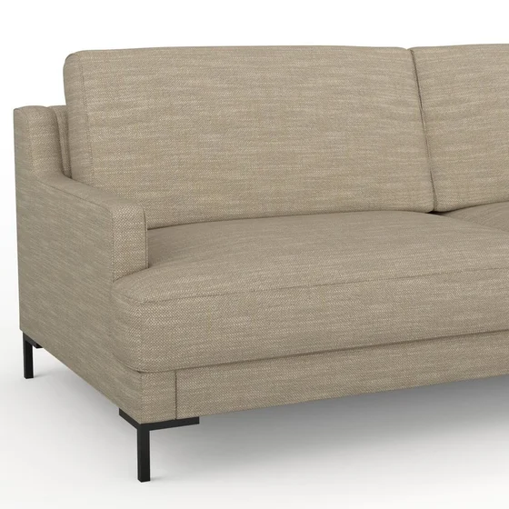 Photo of the fabric Pahi Sand swatch by Mokum. Use for Upholstery, Accessory. Style of Plain, Taffeta