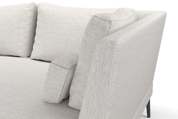 Photo of the fabric Coupole Silver swatch by Mokum. Use for Upholstery, Accessory. Style of Plain, Texture