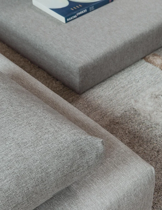 Photo of the fabric Outlander Pewter in situ by Zepel. Use for Curtains, Upholstery, Accessory, Top of Bed. Style of Plain, Texture