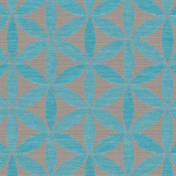 Photo of the fabric Tapa Aqua swatch by James Dunlop. Use for Upholstery, Accessory. Style of Geometric