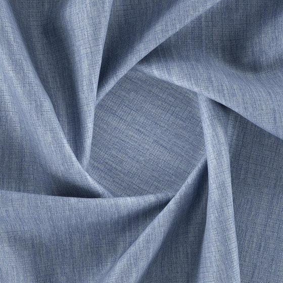 Photo of the fabric Lullaby Denim swatch by Zepel. Use for Curtains, Accessory, Top of Bed. Style of Dim Out, Plain