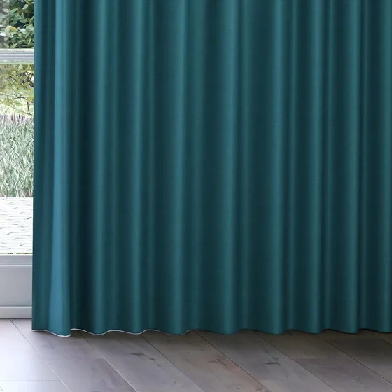 Photo of the fabric Urban Peacock swatch by James Dunlop. Use for Curtains, Upholstery, Accessory. Style of Plain, Texture