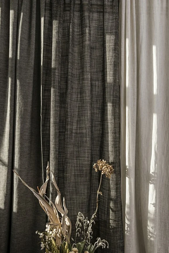 Photo of the fabric Taworri YP19003 in situ by Designs Of The Time. Use for Curtains. Style of Abstract