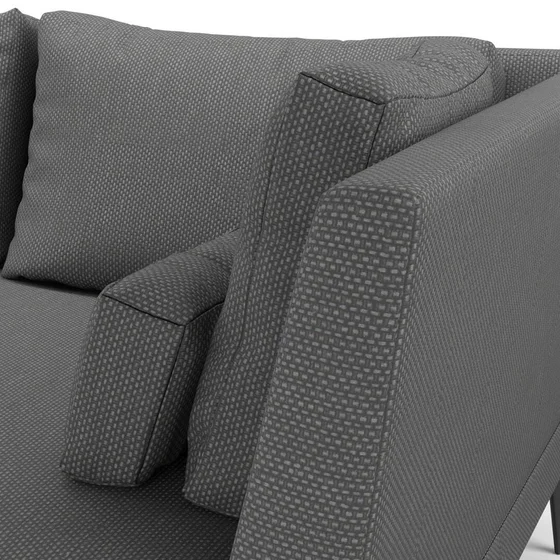 Photo of the fabric Souk Marcasite swatch by Mokum. Use for Upholstery, Accessory. Style of Plain, Texture