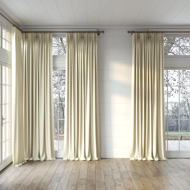 Photo of the fabric Vela Sand swatch by James Dunlop FibreGuard. Use for Curtains, Upholstery, Accessory, Top of Bed. Style of Plain, Velvet