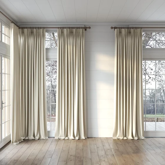 Photo of the fabric Stallion 2 Blackout Sand swatch by James Dunlop Essentials. Use for Curtains. Style of Plain, Texture