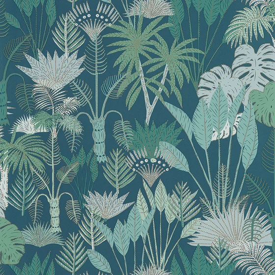 Photo of the fabric Philippines Wallpaper 10141 61 19 swatch by James Dunlop. Use for Wall Covering. Style of Floral And Botannical