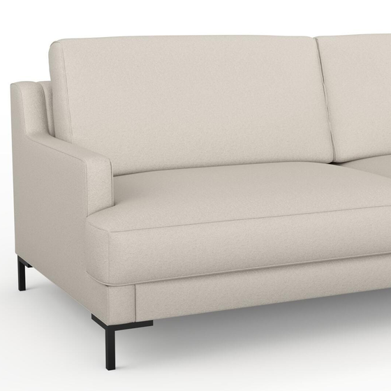 Photo of the fabric Epitome Eggshell swatch by Mokum. Use for Upholstery, Accessory. Style of Plain, Taffeta