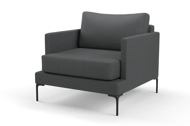 Photo of the fabric Sahel Ink swatch by Mokum. Use for Upholstery, Accessory. Style of Plain, Texture