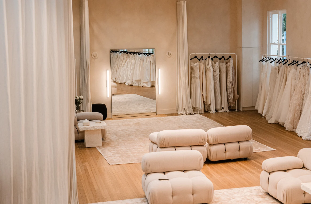 Curtains in Satnin colour Champagne by Catherine Martin by Mokum | Photograph by Siempre