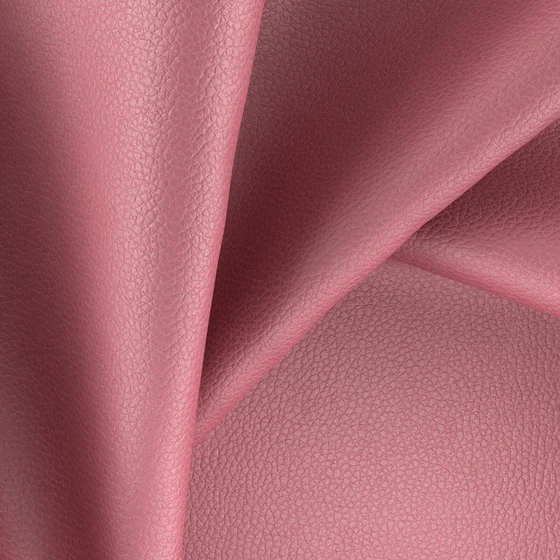 Photo of the fabric Integra Blush swatch by Zepel. Use for Upholstery, Accessory, Top of Bed. Style of Leather And Vinyl, Plain