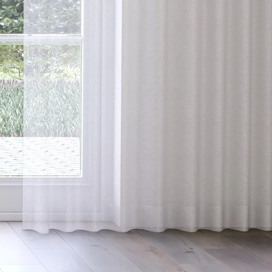 Photo of the fabric Seaview Fog swatch by James Dunlop. Use for Sheer Curtains. Style of Plain, Sheer