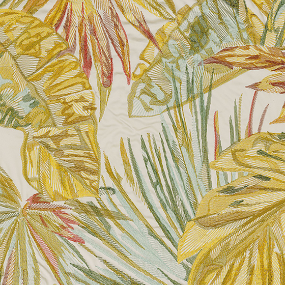 Photo of the fabric Hedonie 4218 4218 0245 swatch by Casamance. Use for Curtains, Accessory. Style of Embroidery