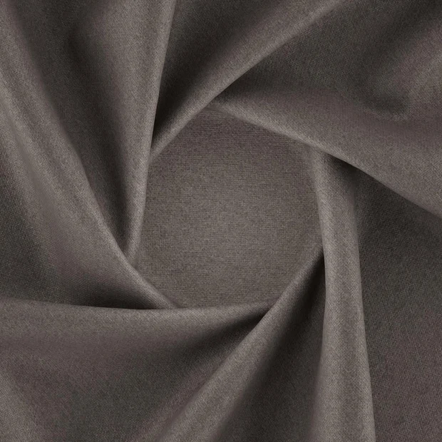 Photo of the fabric Devon Brownie swatch by Zepel. Use for Upholstery, Accessory, Top of Bed. Style of Plain, Texture