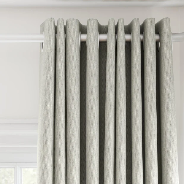 Photo of the fabric Dream Weaver 300 Granite swatch by James Dunlop. Use for Curtains. Style of Dim Out, Plain