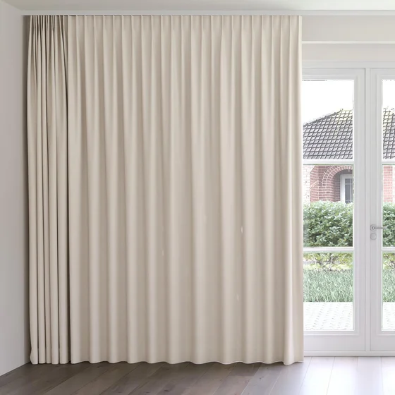 Photo of the fabric Oakley FR Linen swatch by James Dunlop. Use for Curtains. Style of Plain, Texture