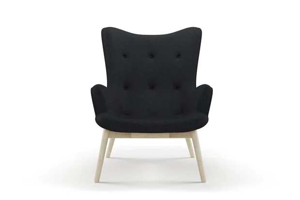 Photo of the fabric Newport Carbon swatch by James Dunlop. Use for Upholstery, Accessory. Style of Plain
