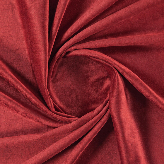 Photo of the fabric Monte Carlo Brick swatch by Zepel. Use for Curtains, Upholstery, Accessory, Top of Bed. Style of Plain, Velvet