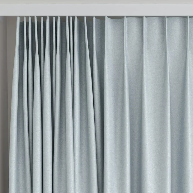 Photo of the fabric Eclipse Blackout Duckegg swatch by James Dunlop. Use for Curtains. Style of Plain, Texture