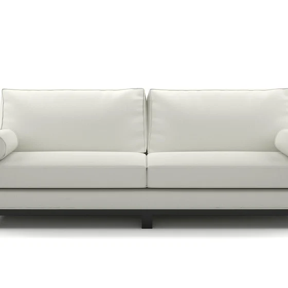Photo of the fabric Sit Out Greige swatch by James Dunlop FibreGuard. Use for Upholstery, Accessory. Style of Plain, Taffeta