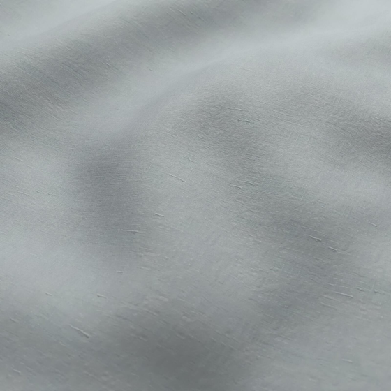 Photo of the fabric Satori Stonewash Duckegg Blue swatch by Mokum. Use for Curtains, Upholstery Light Duty, Accessory, Top of Bed. Style of Plain, Texture