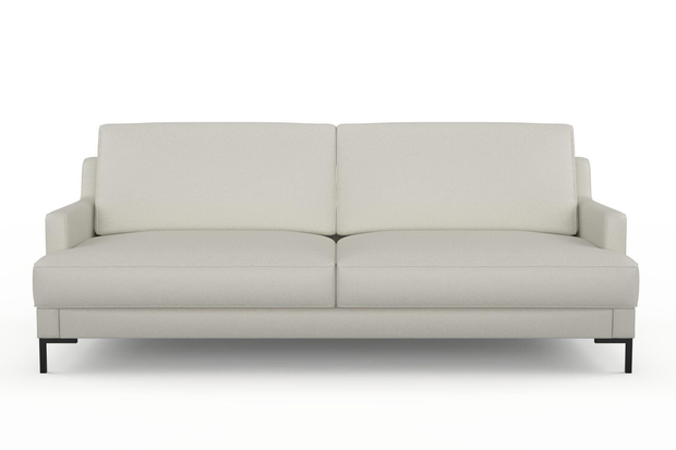 Photo of the fabric Epitome Chalk swatch by Mokum. Use for Upholstery, Accessory. Style of Plain, Taffeta