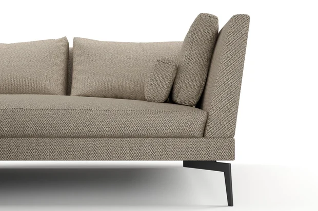 Photo of the fabric Coupole Pepper swatch by Mokum. Use for Upholstery, Accessory. Style of Plain, Texture
