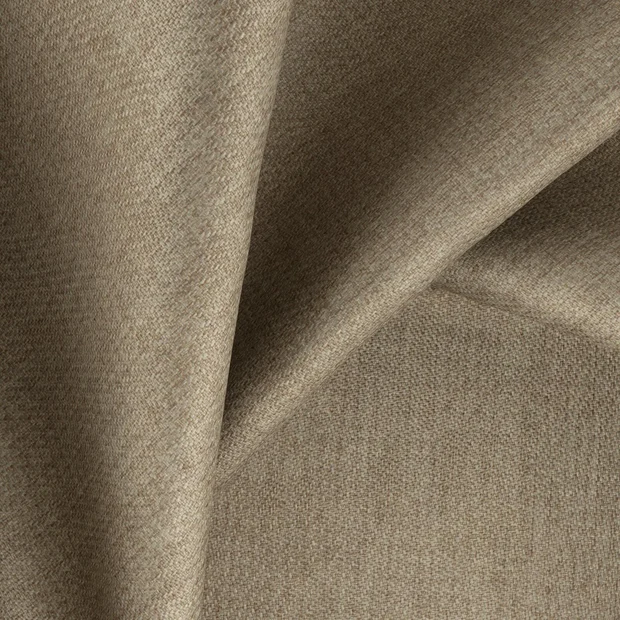 Photo of the fabric Fiji Antelope swatch by Zepel. Use for Curtains, Upholstery, Accessory, Top of Bed. Style of Plain, Texture