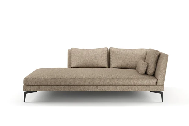 Photo of the fabric Gabrielle Walnut swatch by Mokum FibreGuard. Use for Upholstery, Accessory, Top of Bed. Style of Plain, Texture