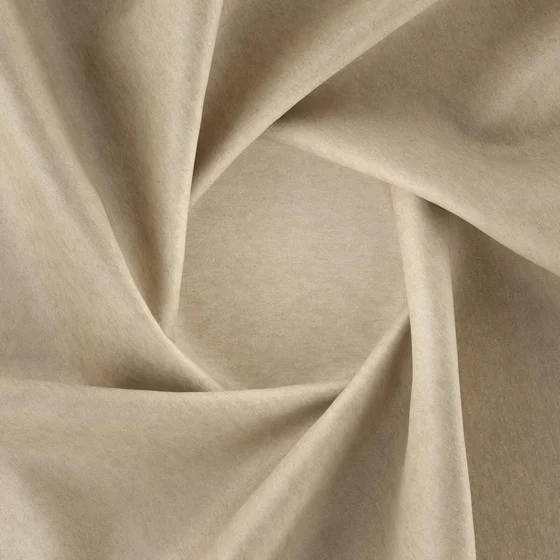 Photo of the fabric Baron Putty swatch by Zepel FibreGuard. Use for Curtains, Upholstery, Accessory, Top of Bed. Style of Chenille, Plain