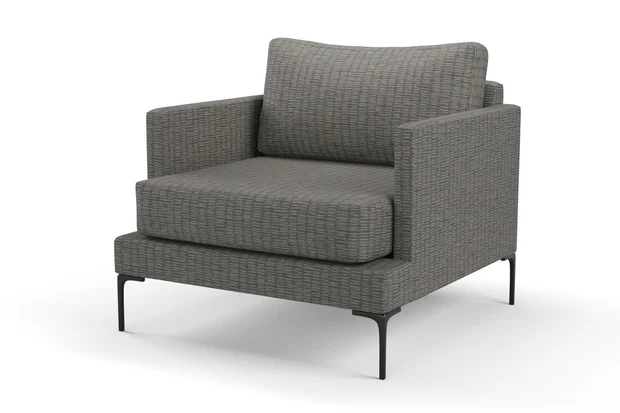 Photo of the fabric Raku Obsidian swatch by Mokum. Use for Upholstery, Accessory. Style of Plain, Texture