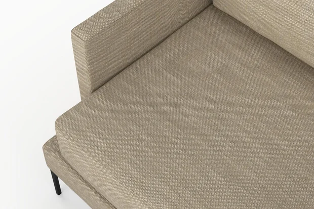 Photo of the fabric Pahi Sand swatch by Mokum. Use for Upholstery, Accessory. Style of Plain, Taffeta
