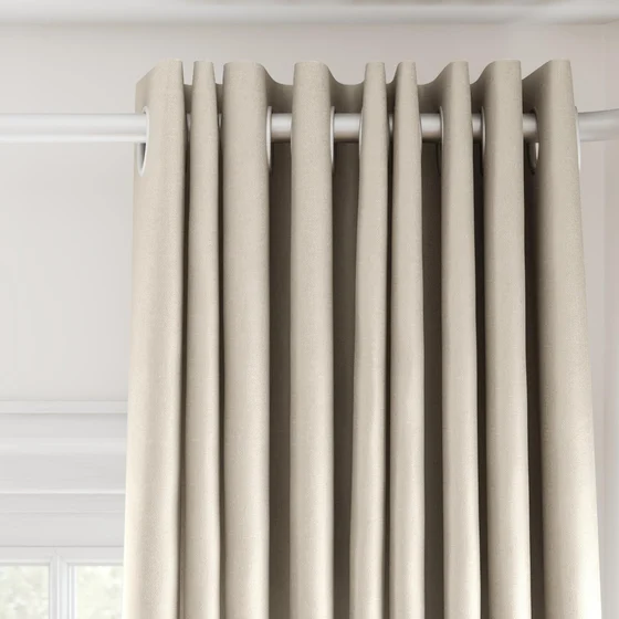 Photo of the fabric Banksia Shell swatch by James Dunlop. Use for Curtains, Accessory, Top of Bed. Style of Plain, Texture