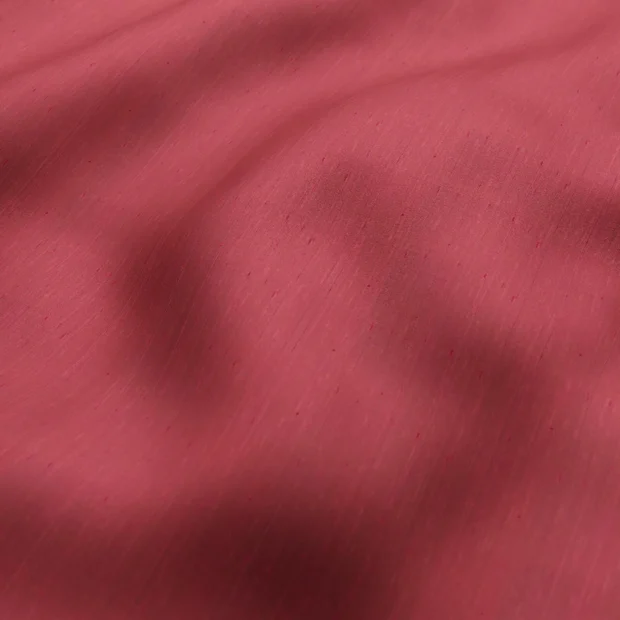 Photo of the fabric Luxe Sangria swatch by James Dunlop Essentials. Use for Curtains, Accessory, Top of Bed. Style of Plain, Texture