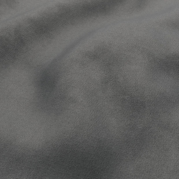 Photo of the fabric Feather Soft Elephant swatch by Zepel FibreGuard. Use for Upholstery, Accessory, Top of Bed. Style of Plain, Velvet