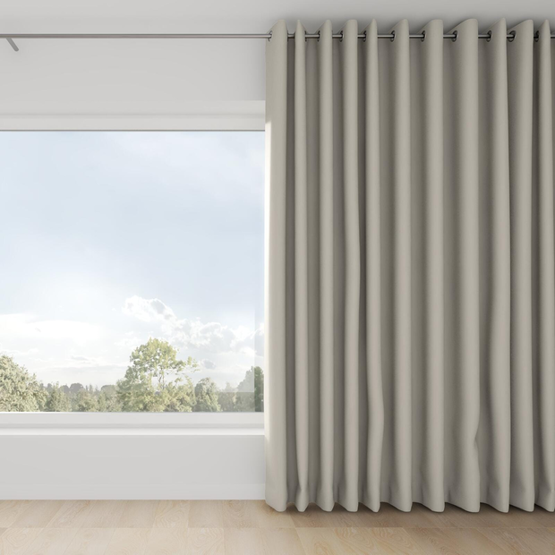 Photo of the fabric Satori Stonewash Driftwood swatch by Mokum. Use for Curtains, Upholstery Light Duty, Accessory, Top of Bed. Style of Plain, Texture