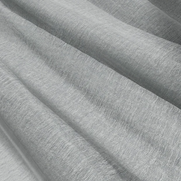 Photo of the fabric Makai (JDG) Ice swatch by Mokum. Use for Sheer Curtains. Style of Plain, Sheer