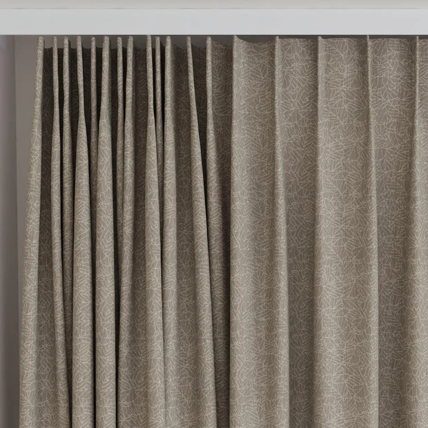 Photo of the fabric Laurel FR Blackout Rattan swatch by James Dunlop Essentials. Use for Curtains. Style of Abstract
