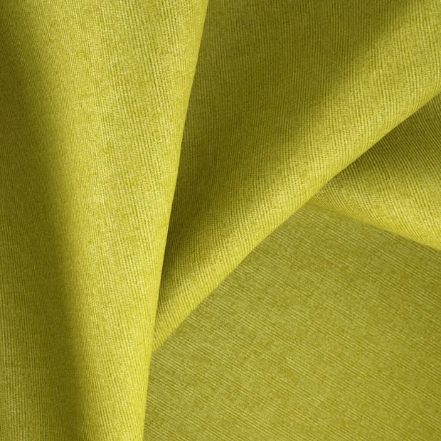 Photo of the fabric Restful Moss swatch by Zepel. Use for Curtains, Upholstery, Accessory, Top of Bed. Style of Plain, Velvet