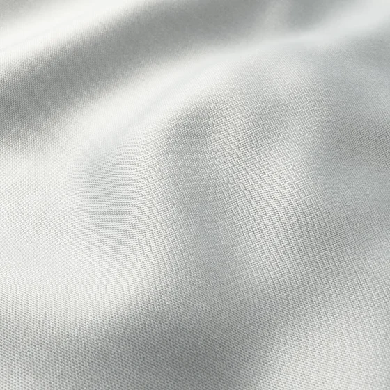 Photo of the fabric Antares Steel swatch by Zepel. Use for Curtains, Accessory, Top of Bed. Style of Dim Out, Plain