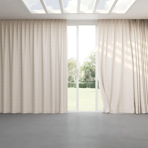 Photo of the fabric Cestino Twine swatch by Mokum. Use for Curtains. Style of Plain, Texture