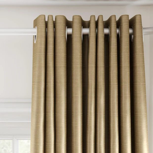 Photo of the fabric Luxe Mushroom swatch by James Dunlop Essentials. Use for Curtains, Accessory, Top of Bed. Style of Plain, Texture