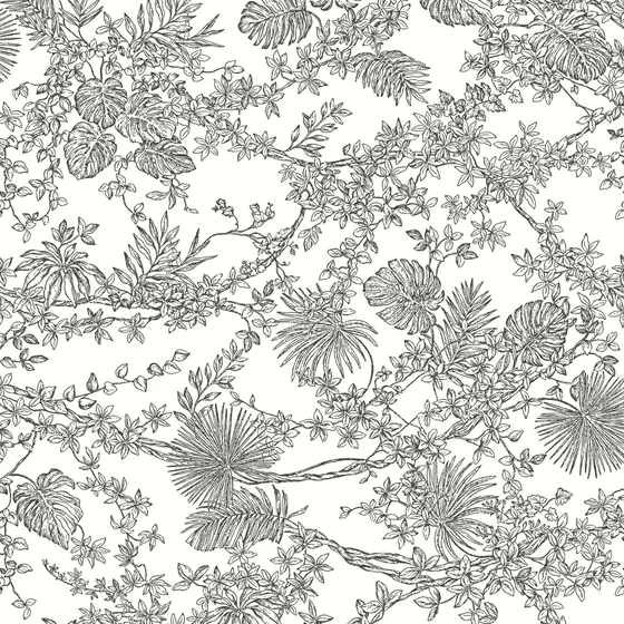 Photo of the fabric Jardin Desplante Wallpaper 8795 8795 96 20 swatch by Casadeco. Use for Wall Covering