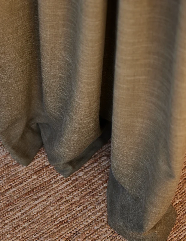 Photo of the fabric Banksia Chalk in situ by James Dunlop. Use for Curtains, Accessory, Top of Bed. Style of Plain, Texture