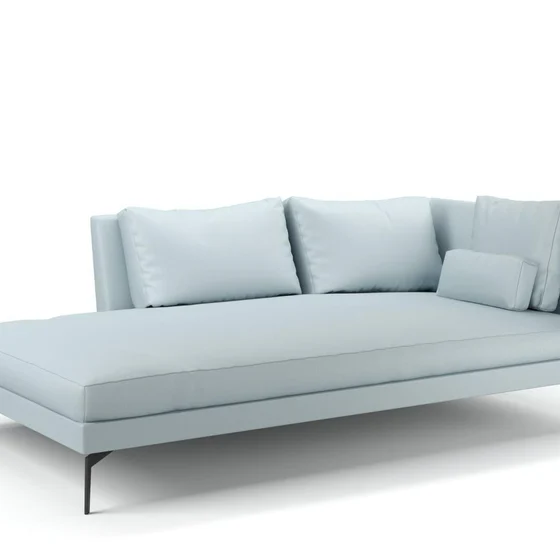Photo of the fabric Como Powder Blue swatch by Mokum. Use for Upholstery, Accessory. Style of Plain, Texture