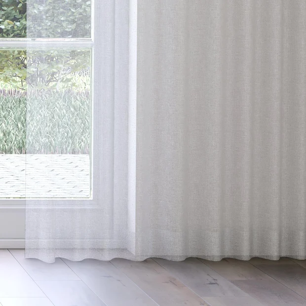 Photo of the fabric Kensho Terrazzo swatch by Mokum. Use for Sheer Curtains. Style of Plain, Sheer