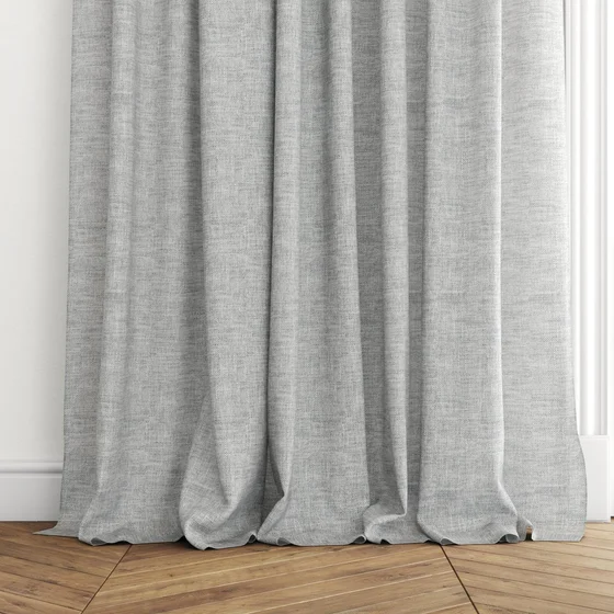 Photo of the fabric Homespun Charcoal swatch by James Dunlop. Use for Sheer Curtains. Style of Plain, Sheer