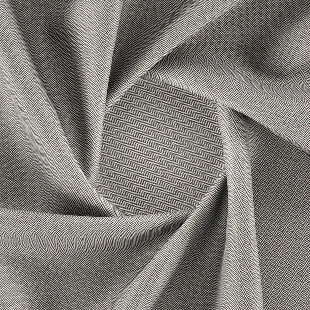 Photo of the fabric Obay Charcoal swatch by FR-One. Use for Curtains, Upholstery, Accessory, Top of Bed. Style of Jacquard, Traditional